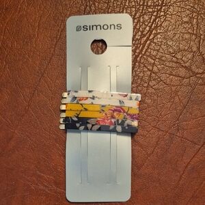 Simons Floral Hair Ties Set